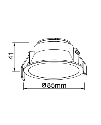 SUNSET * Empotrable LED 10W Marco Negro
